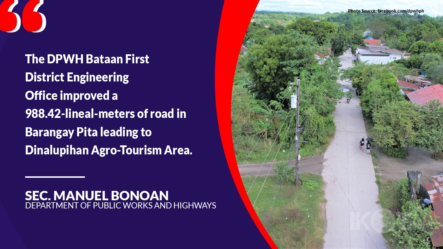 Dpwh Builds Agro Tourism Road In Bataan Ikot Ph