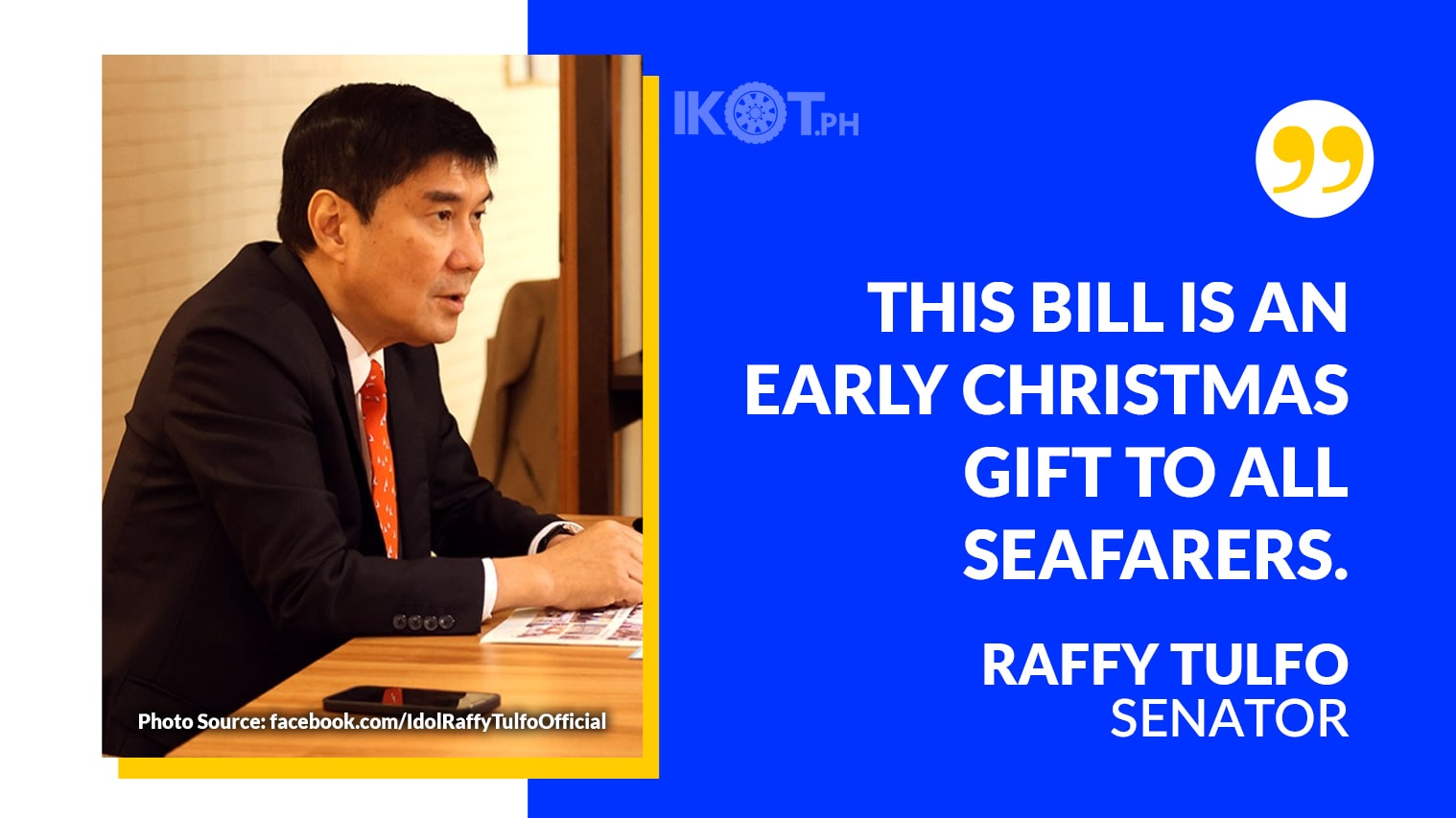 MAGNA CARTA FOR FILIPINO SEAFARERS GETS SENATE OK IKOT PH