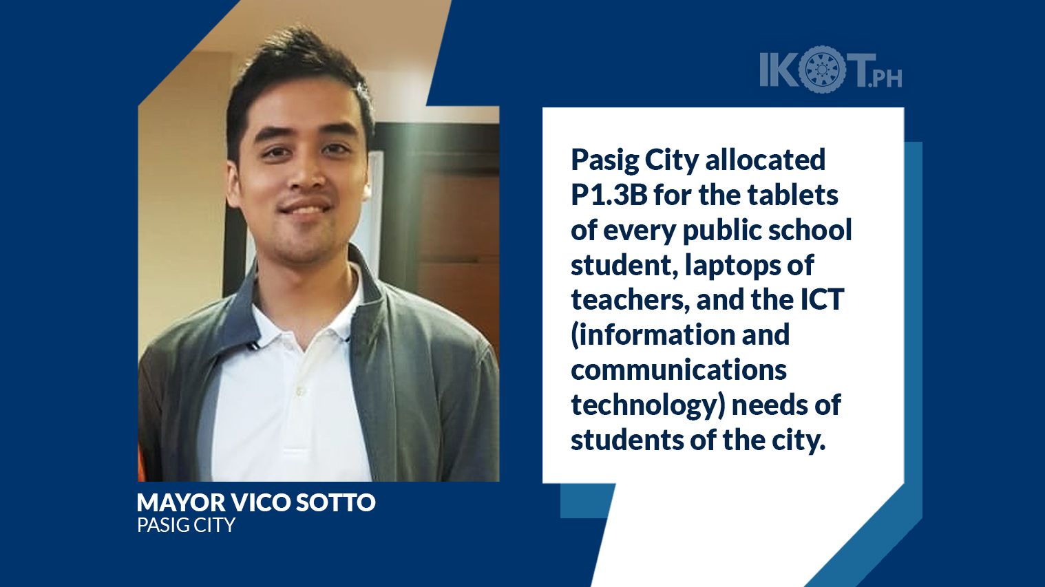 PASIG’S VICO SOTTO SUPPORTS LEARNING CONTINUITY — IKOT.PH