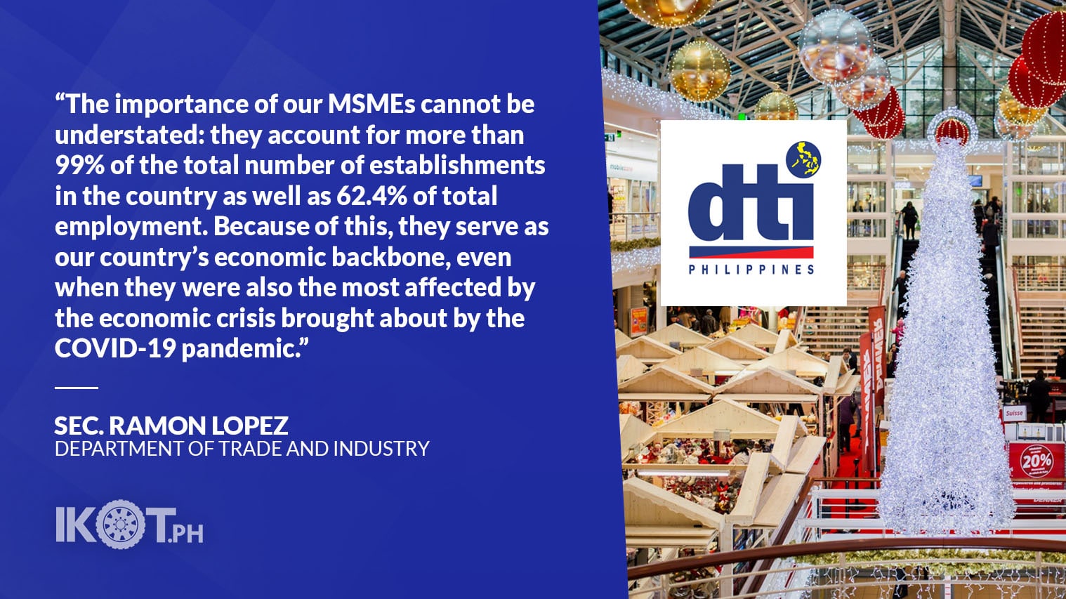 DTI, SM LAUNCH CHRISTMAS BAZAAR FOR MSMES LOPEZ — IKOT.PH