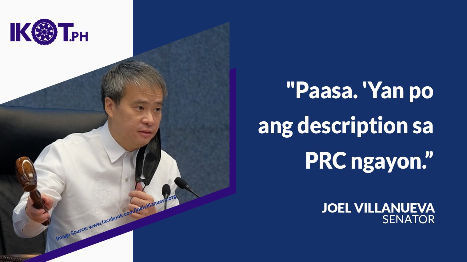 VILLANUEVA TO PRC: STOP POSTPONING BOARD EXAMS — IKOT.PH