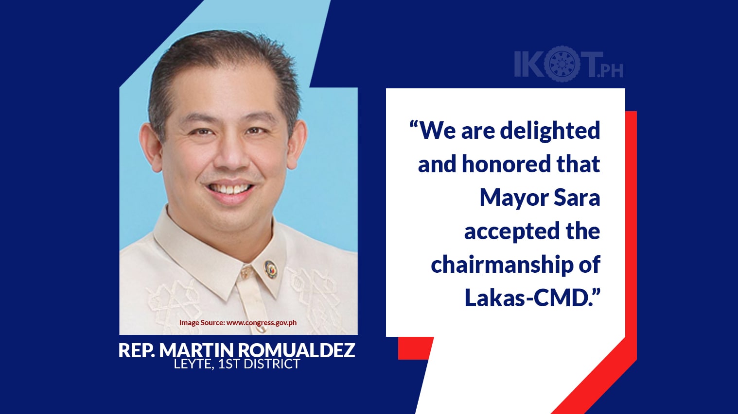 Sara Duterte Now Lakas Cmd Chair Romualdez — Ikotph 8505