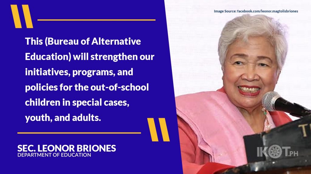 DEPED FORMS BUREAU OF ALTERNATIVE EDUCATION — IKOT.PH