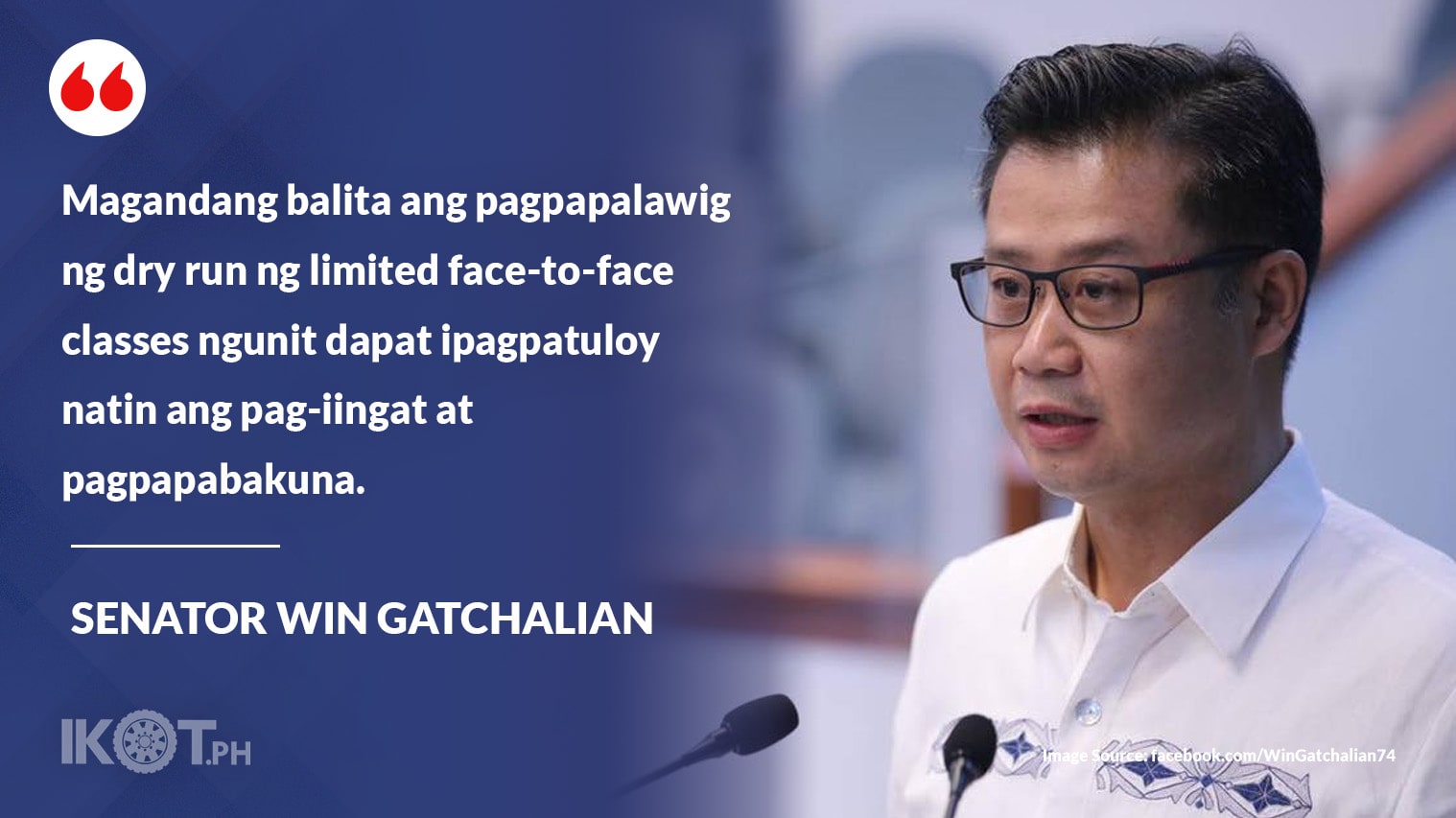 VIGILANCE NEEDED IN IN-PERSON CLASSES – GATCHALIAN — IKOT.PH