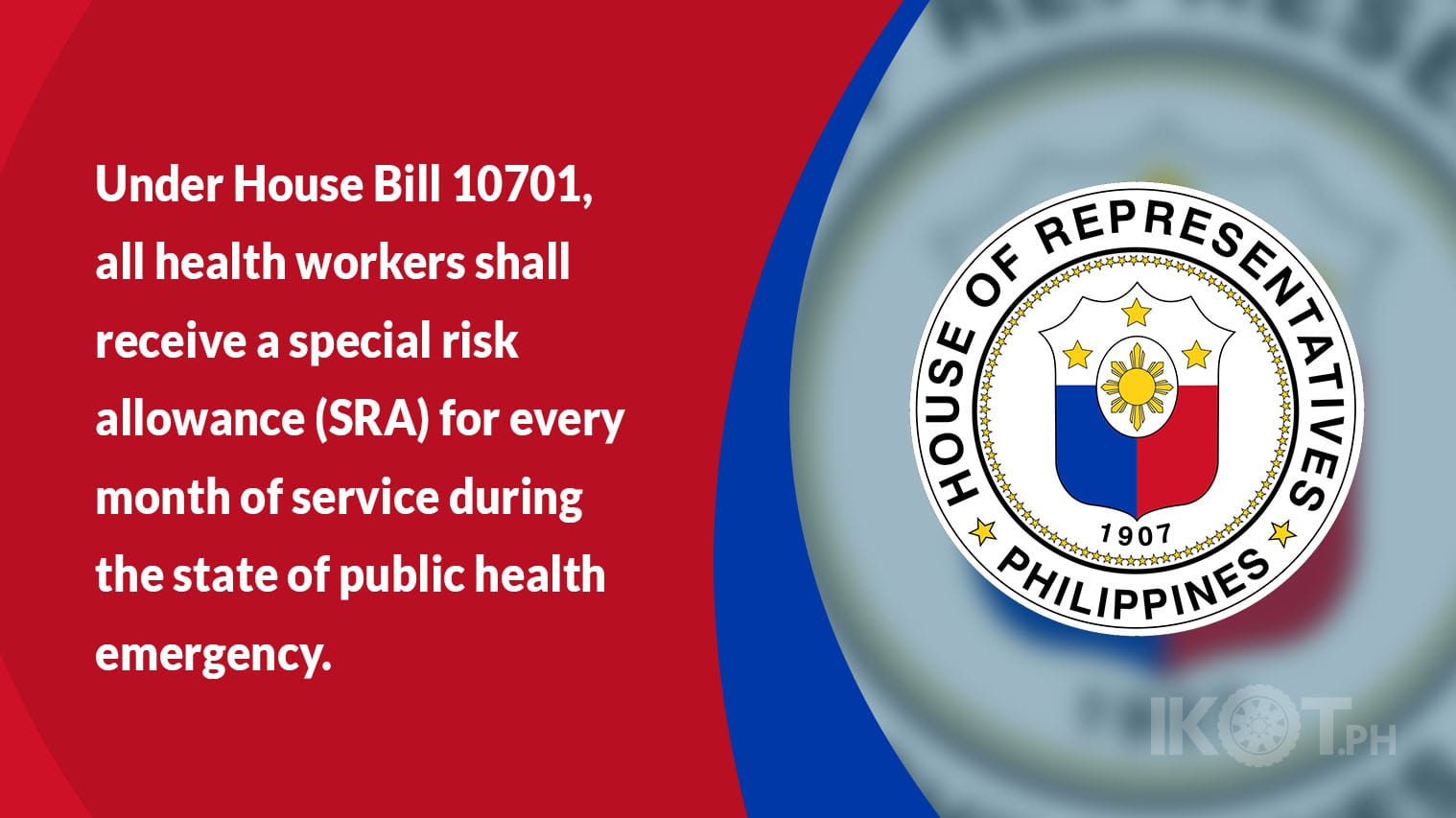 BILL FOR HEALTH WORKERS BENEFITS GETS HOUSE NOD IKOT PH