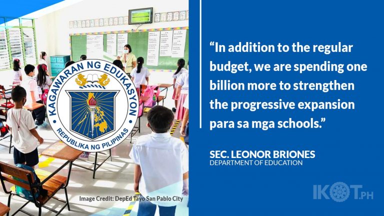 Deped Allots P1 B For Expanded In Person Classes — Ikotph 2780