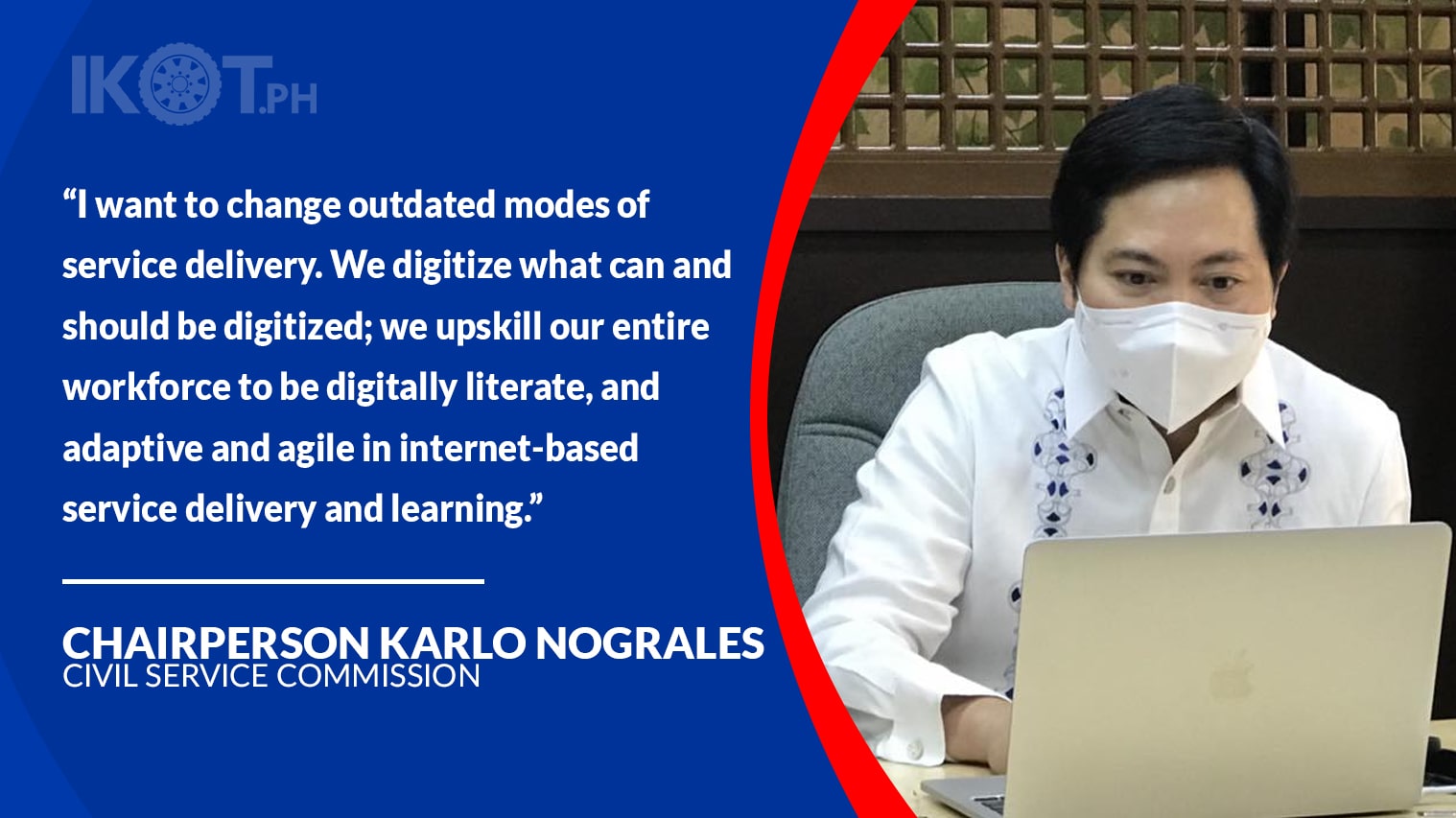 NOGRALES WANTS PUBLIC SERVICE PROFESSIONALIZED — IKOT.PH