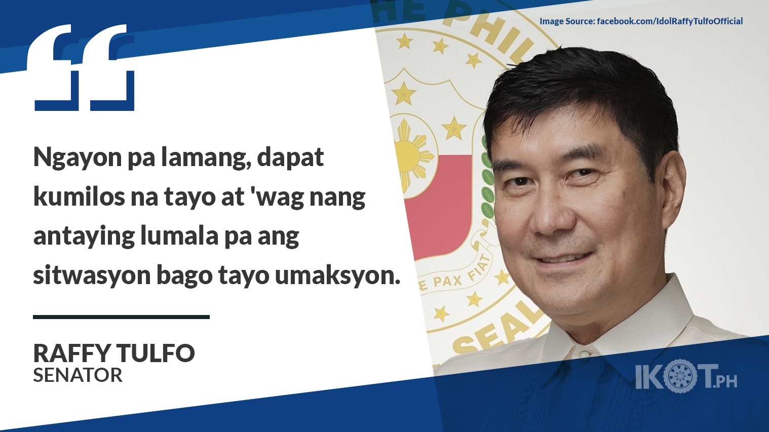 READY PLANS FOR OFWS AMID CHINA-TAIWAN ROW – TULFO — IKOT.PH