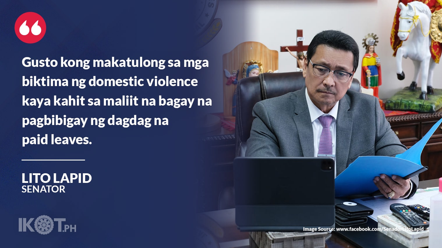 20 DAYS LEAVE FOR DOMESTIC ABUSE VICTIMS PUSHED — IKOT.PH