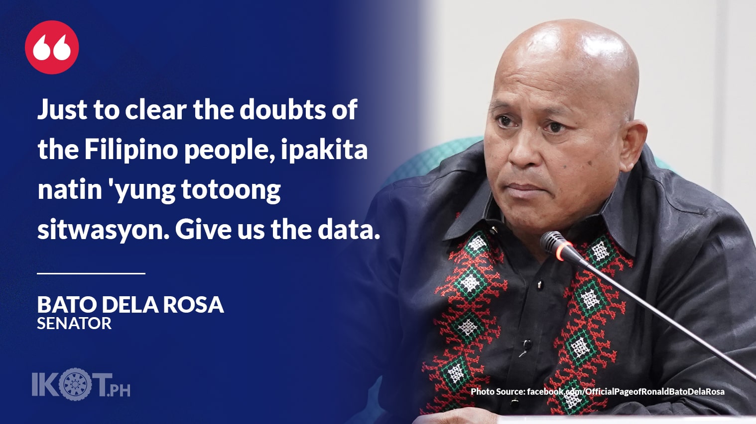 DELA ROSA TO BOC: SHOW AGRI SMUGGLING RECORDS — IKOT.PH