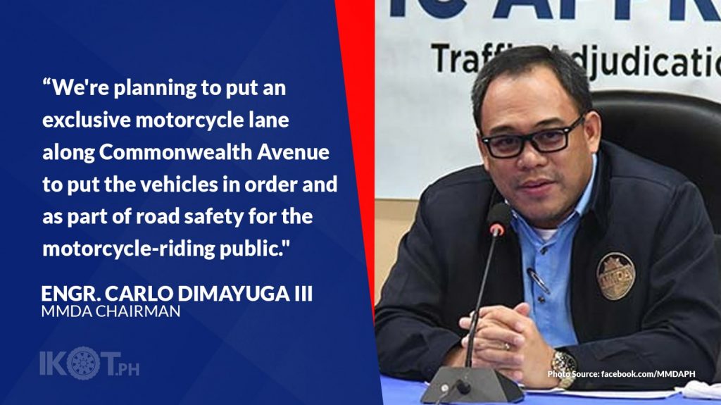 MMDA EYES REVIVAL OF EXCLUSIVE MOTORCYCLE LANE — IKOT.PH