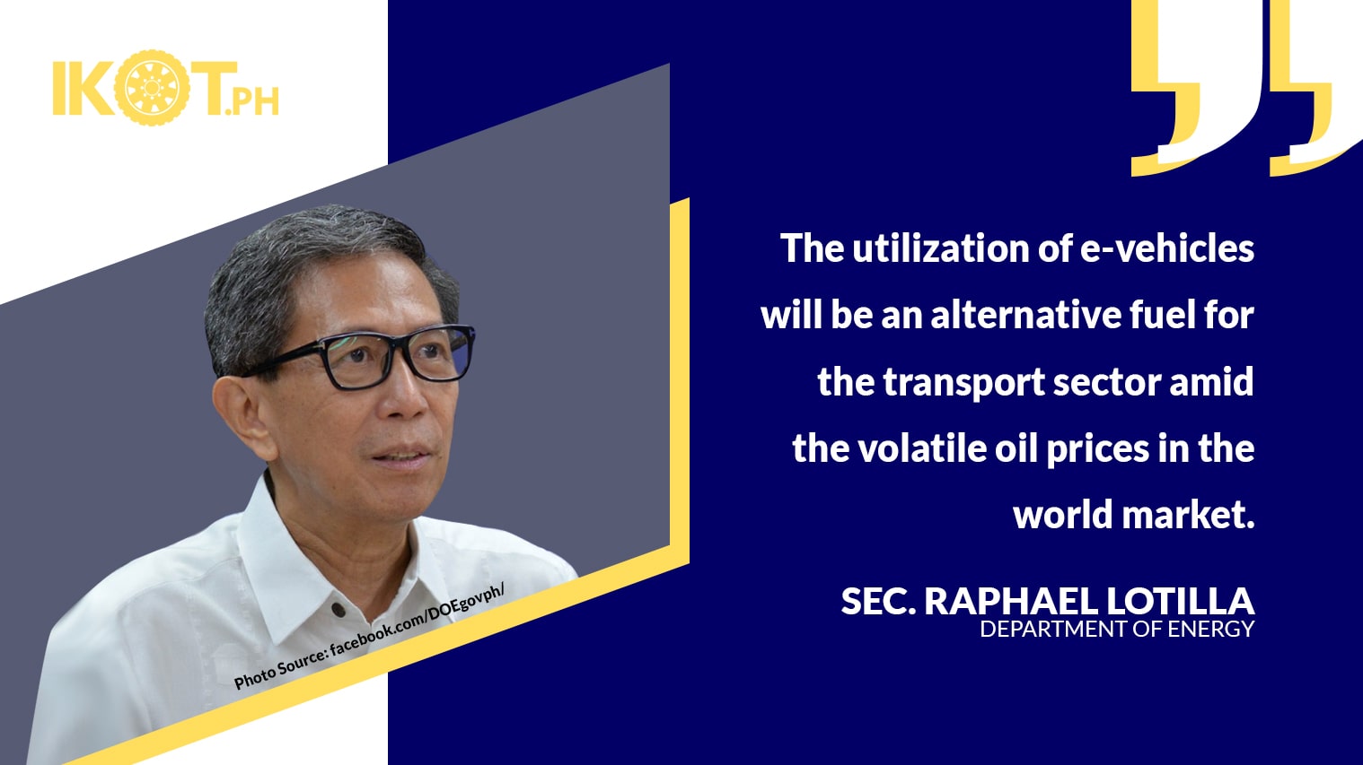 ELECTRIC VEHICLE ROADMAP OUT BY Q1 2023 LOTILLA — IKOT.PH