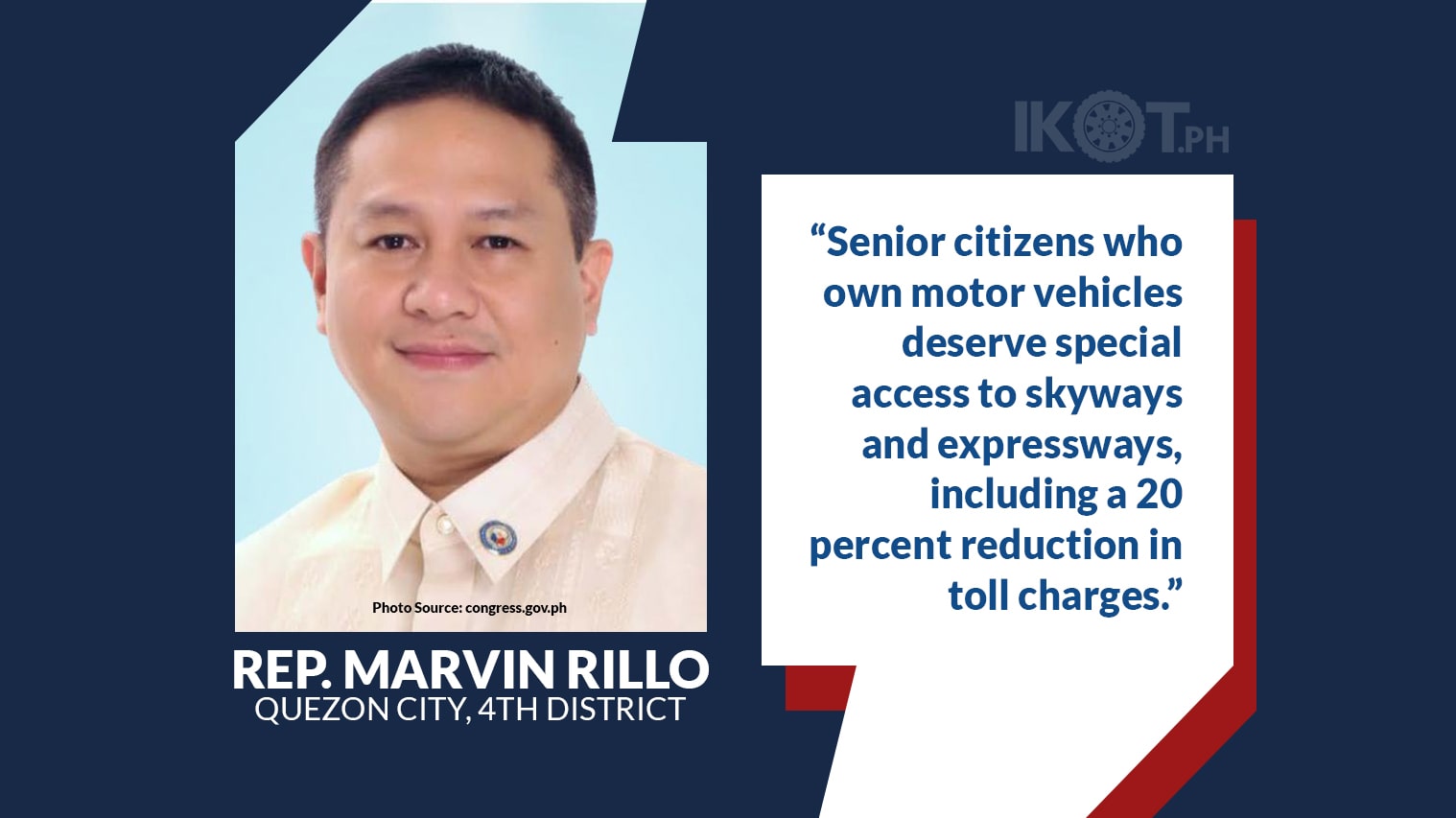 RILLO BATS FOR 20% TOLL FEE DISCOUNT FOR SENIORS — IKOT.PH