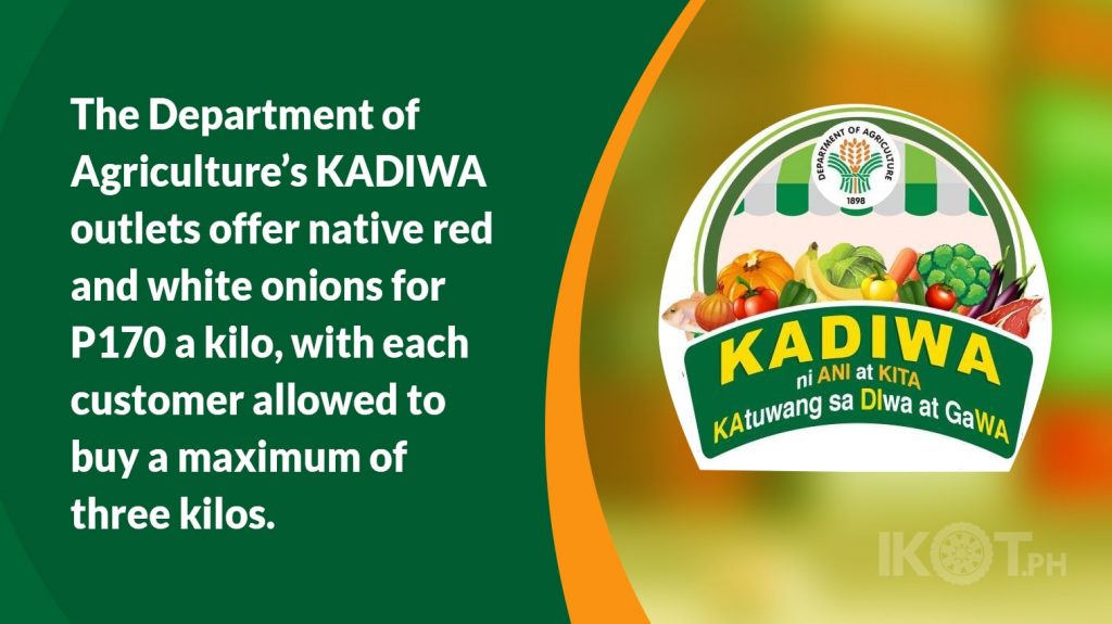 Da’s Kadiwa Stores Sell Onions At P170 Per Kilo — Ikot.ph