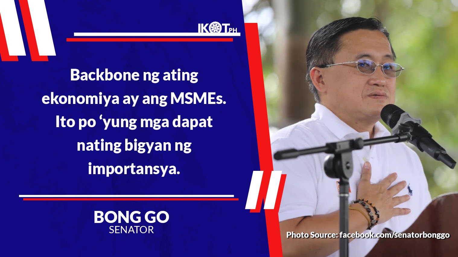 BONG GO: INSTITUTIONALIZE ‘OTOP’ PROGRAM IN PH — IKOT.PH