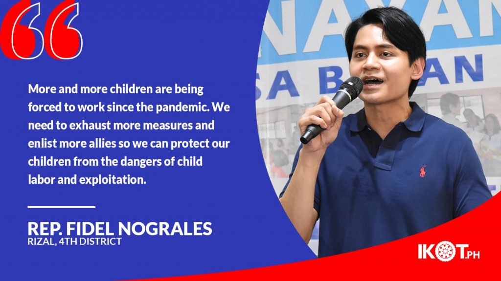 NOGRALES URGES MORE MEASURES VS CHILD LABOR — IKOT.PH