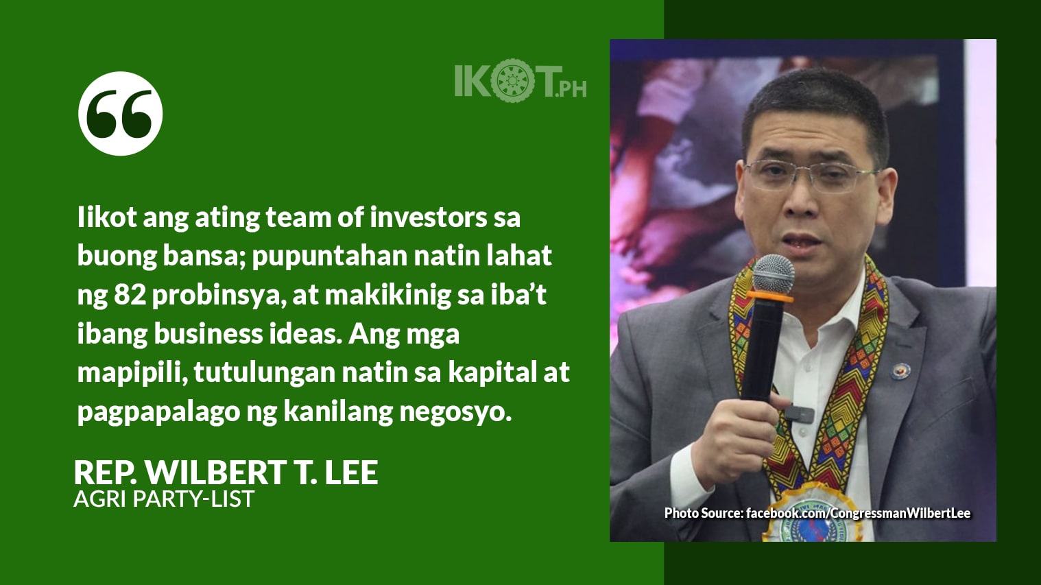 LEE EYES NEW BUSINESSES IN EVERY PH PROVINCE — IKOT.PH