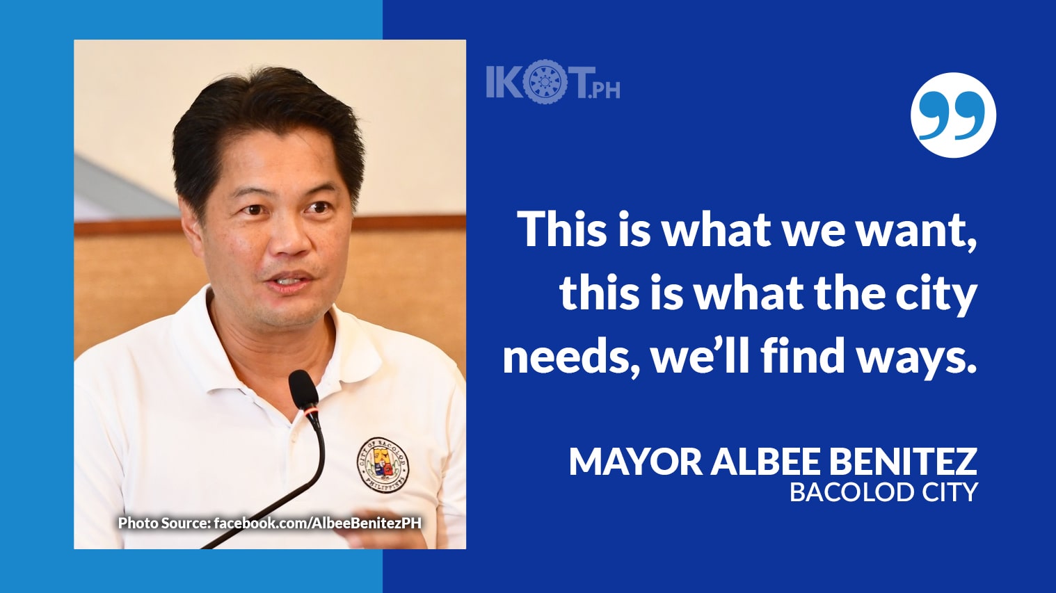 RENOVATION OF 2 BACOLOD CITY INFIRMARIES PUSHED — IKOT.PH