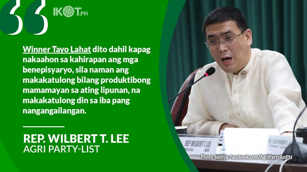 EXPANDED 4Ps ACT TO BREAK POVERTY CYCLE, SAYS LEE — IKOT.PH