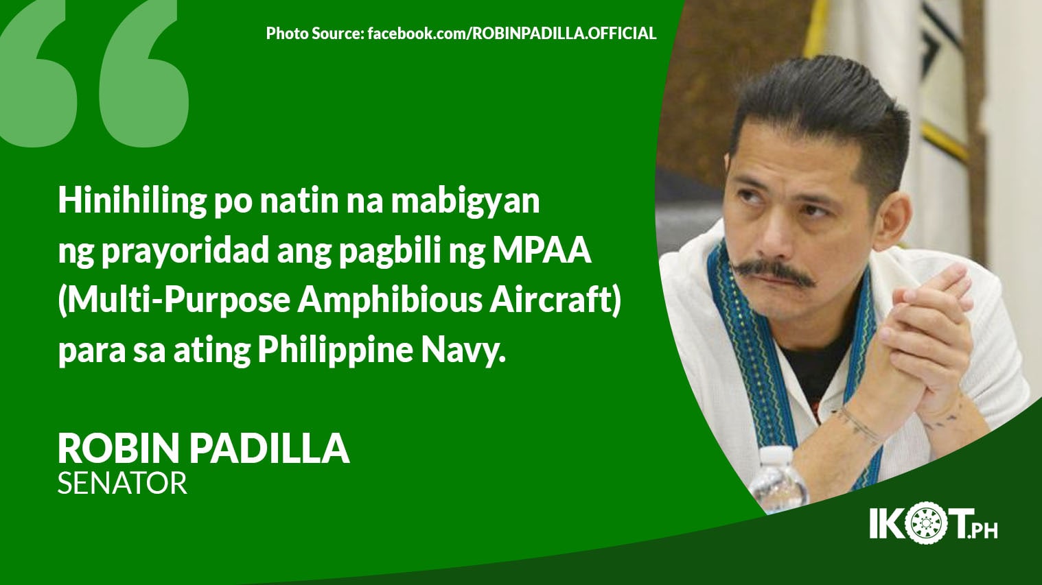 PADILLA: GIVE PH NAVY AMPHIBIOUS PLANE FOR WPS — IKOT.PH