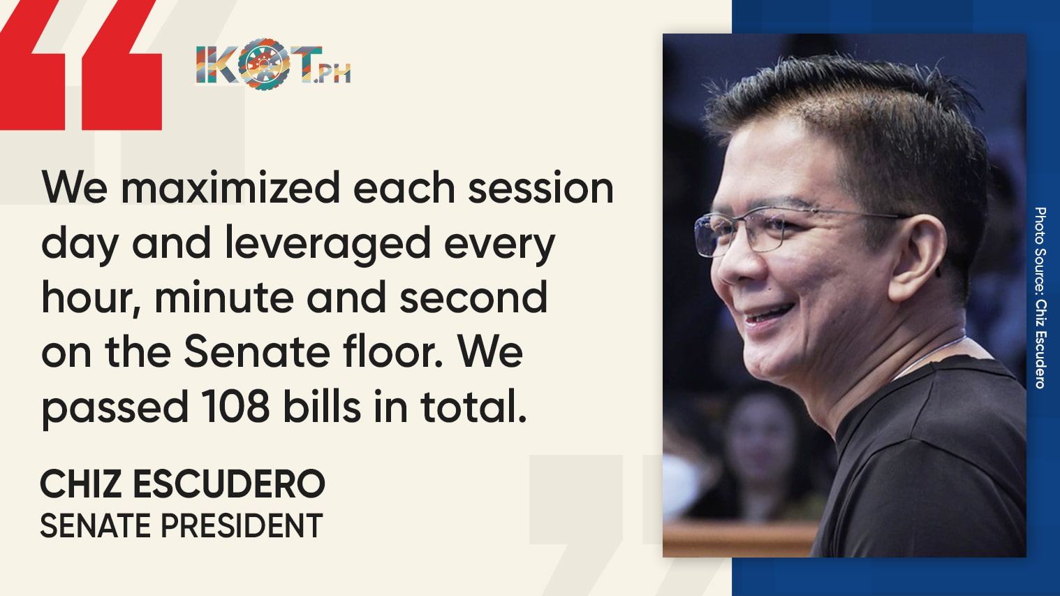 ESCUDERO VOWS SENATE TO PASS MORE BILLS IN 2025 — IKOT.PH